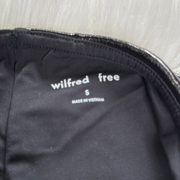 Wilfred Free Aritzia Black Vegan Leather Jemma Leggings - Picture 4 of 8